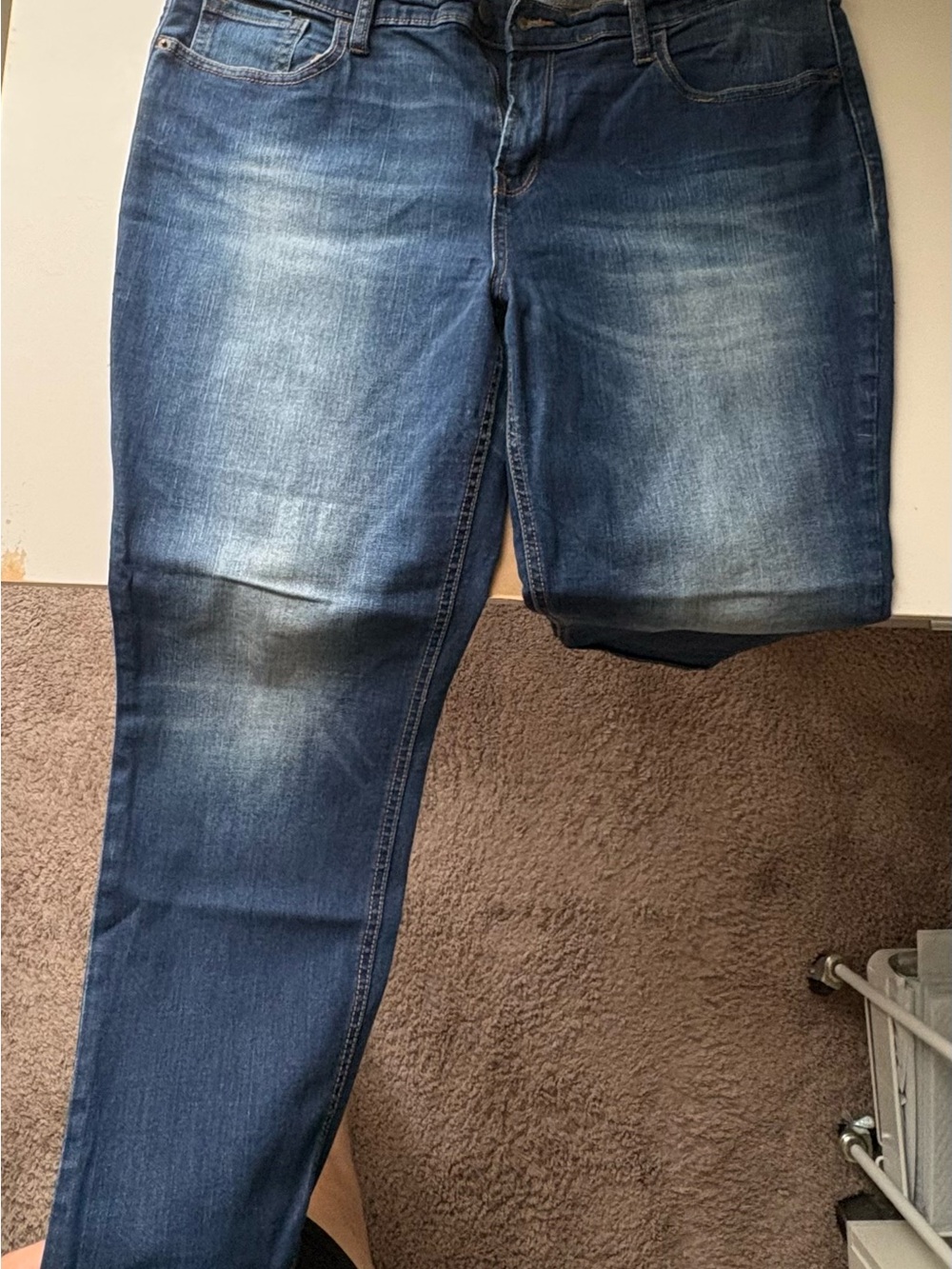 Old Navy Women’s Boyfriend Jeans Blue Medium Wash Stretch 5-Pocket- Size 16R